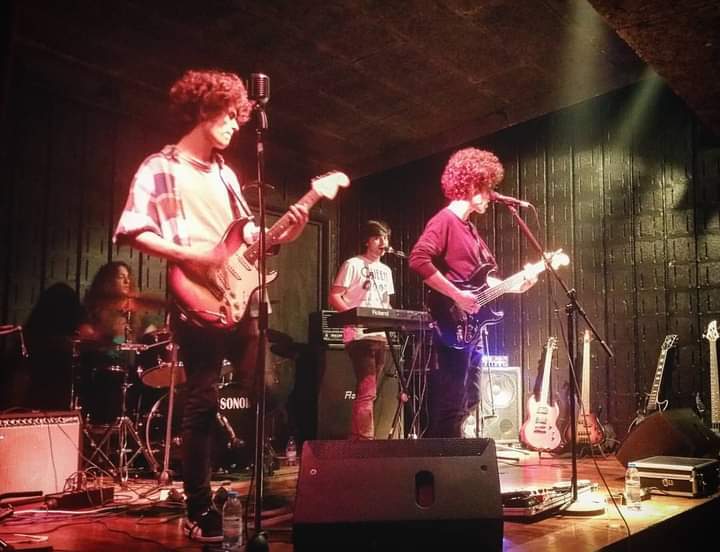 The Mouldy Cave Society performing live at Ultimatum